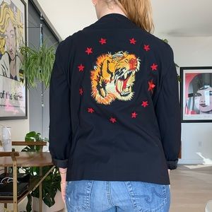 ❤️René Lezard jacket with custom patch work.